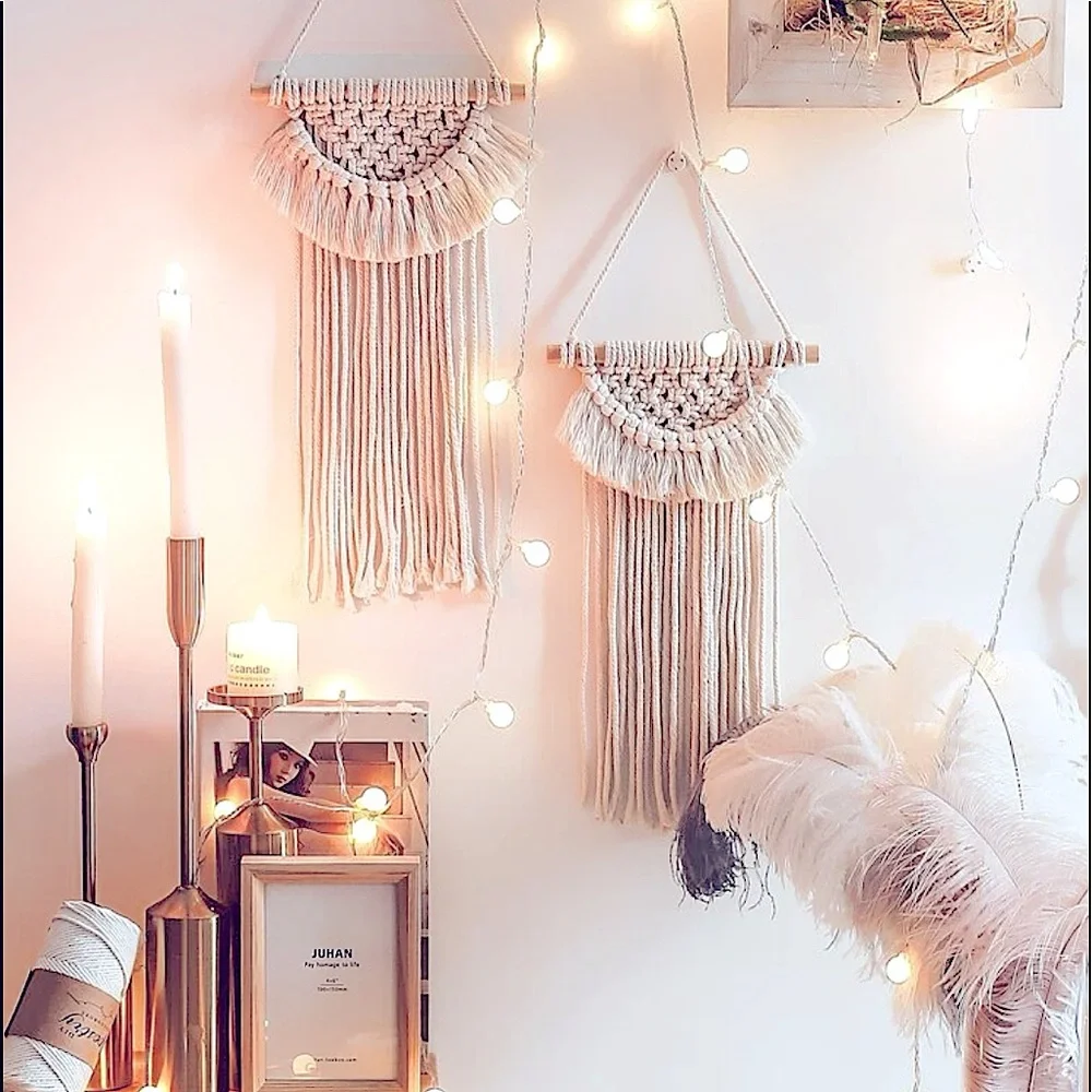 🥳HP🆕Modern »-»BoHeMiAn«-«Home Decor MäCrÄmË bÖhÖ sTyLë | Fiber Art| WaLL DeCoR